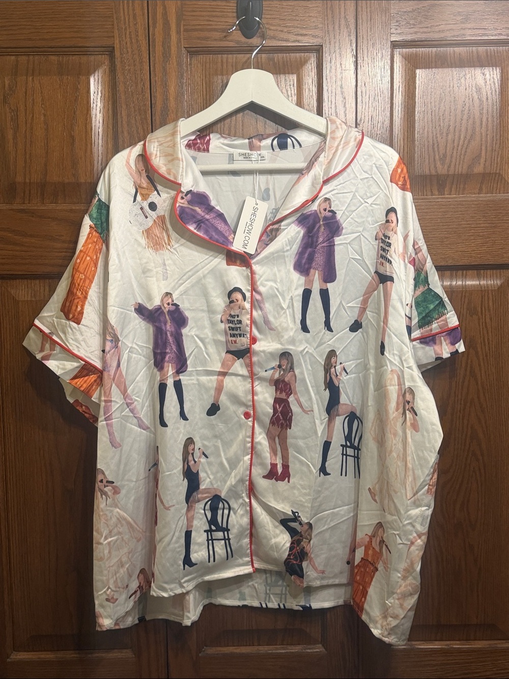 Women's Taylor Swift Pajama set/ short sleeve with shorts
